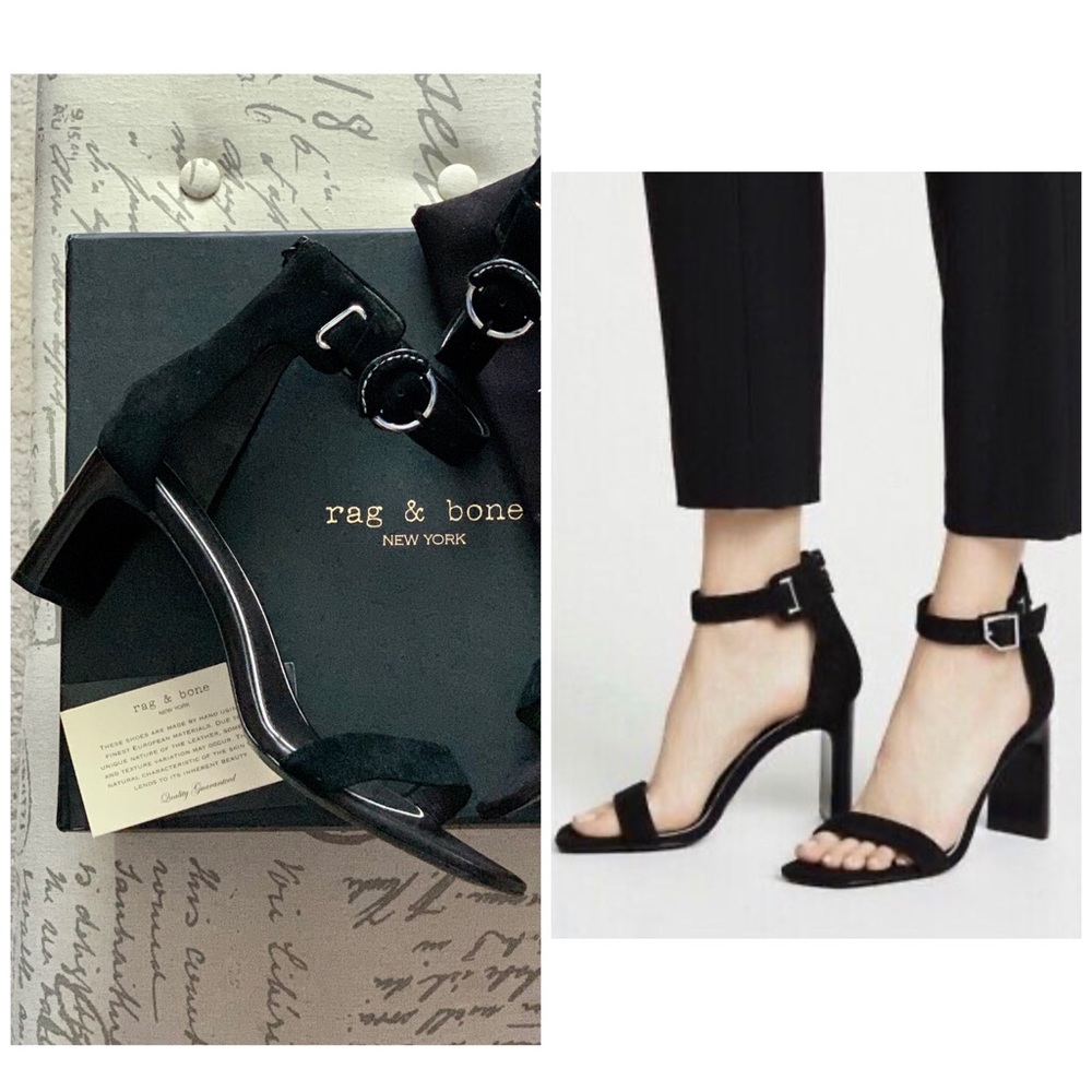 Rag & Bone Ellis Sandals in Black Size 7 & 8.5 (NIB)